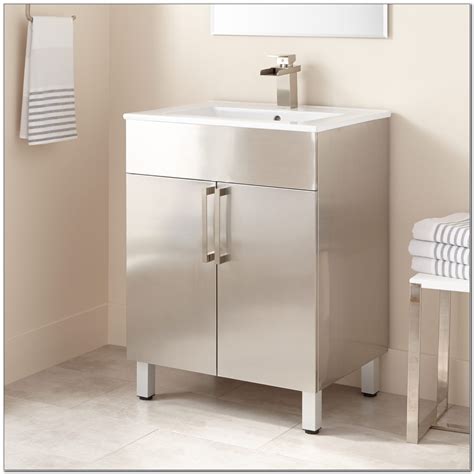 stainless steel bathroom sink cabinet|affordable stainless steel cabinets.